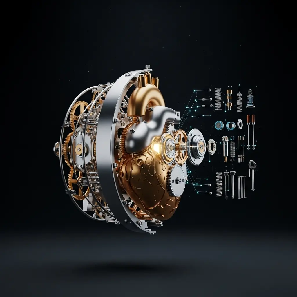 Transparent exploded system diagram